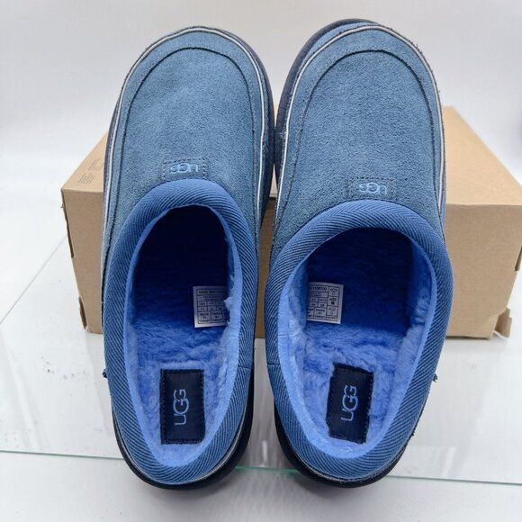 UGG TASMAN CALI WAVE BLUE SUEDE/ SHEEPWOOL SLIPPERS S/N 1136700 Mens US 11 D - Picture 12 of 14